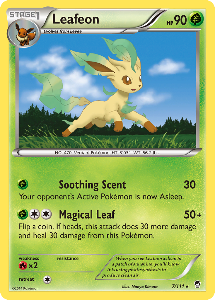 Leafeon – Furious Fists 7/111 Pokémon card