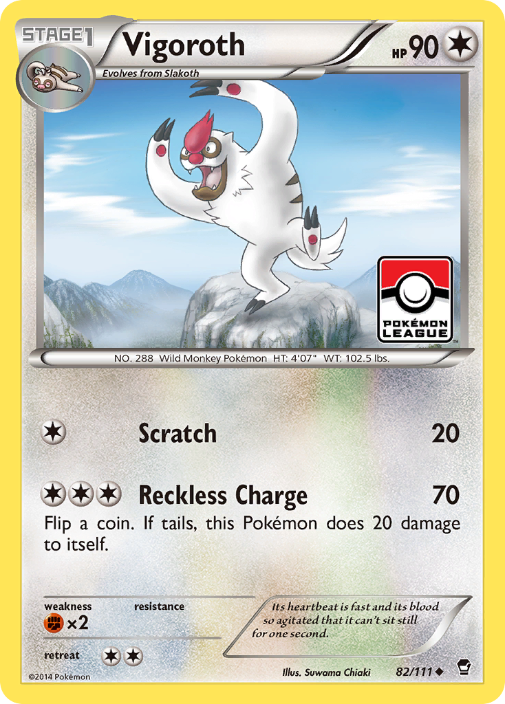 Vigoroth – Furious Fists 82/111 Pokémon card