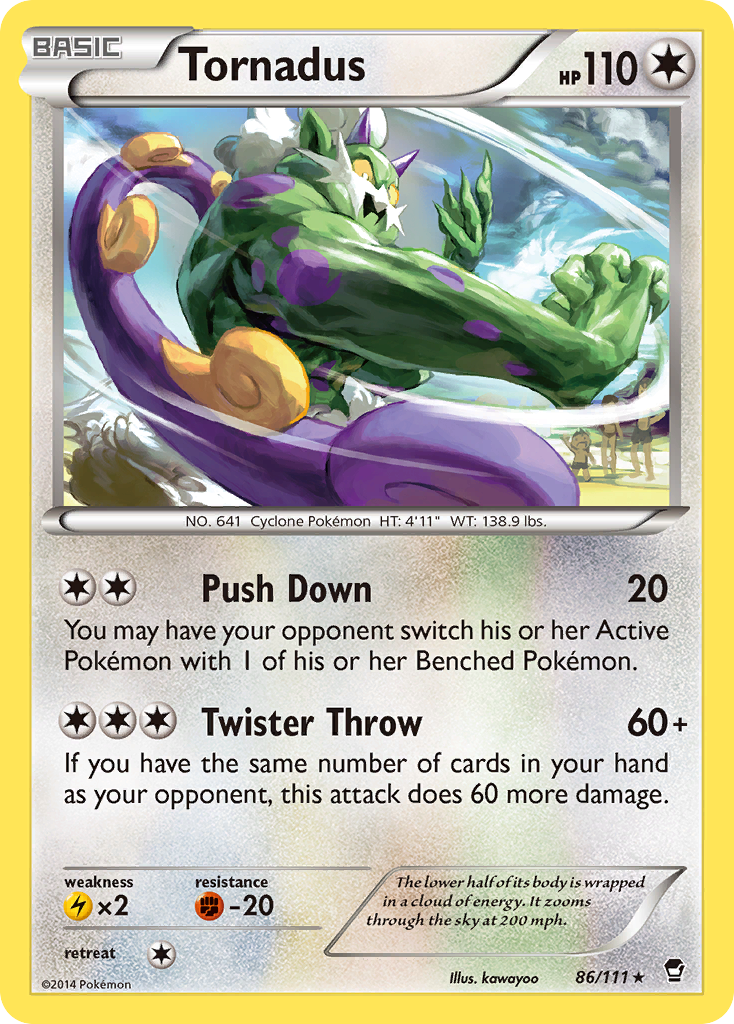 Tornadus – Furious Fists 86/111 Pokémon card