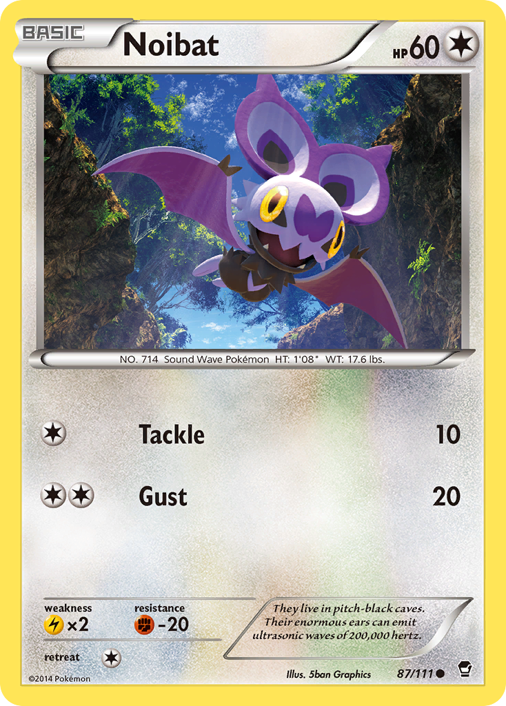 Noibat – Furious Fists 87/111 Pokémon card