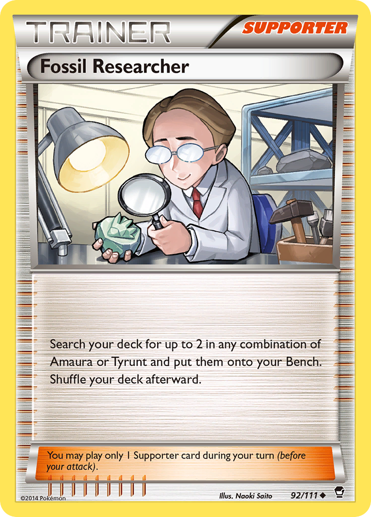 Fossil Researcher – Furious Fists 92/111 Pokémon card