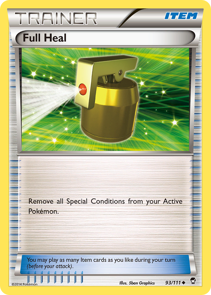 Full Heal – Furious Fists 93/111 Pokémon card