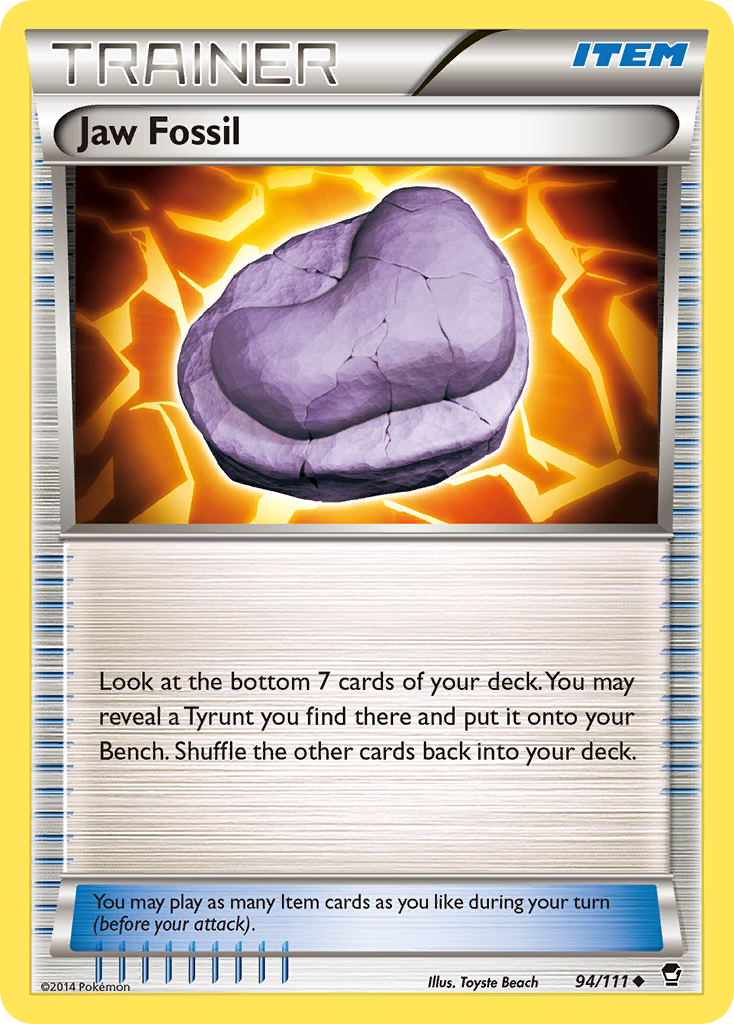 Jaw Fossil – Furious Fists 94/111 Pokémon card