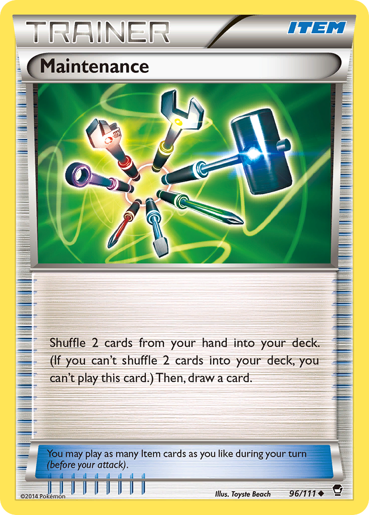 Maintenance – Furious Fists 96/111 Pokémon card