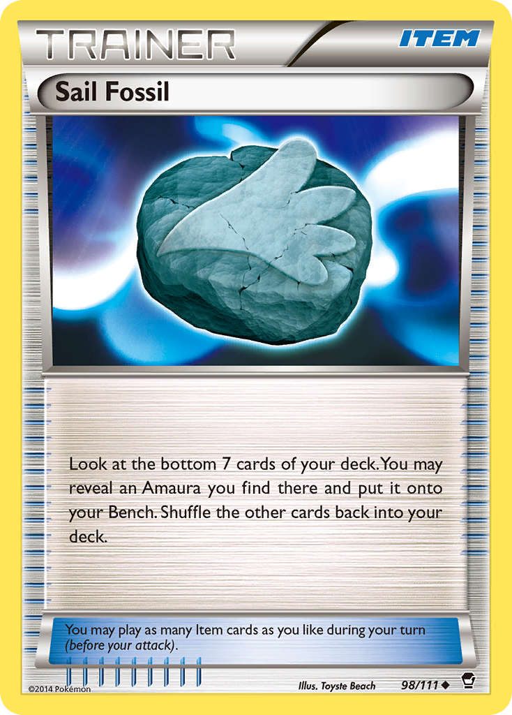 Sail Fossil – Furious Fists 98/111 Pokémon card