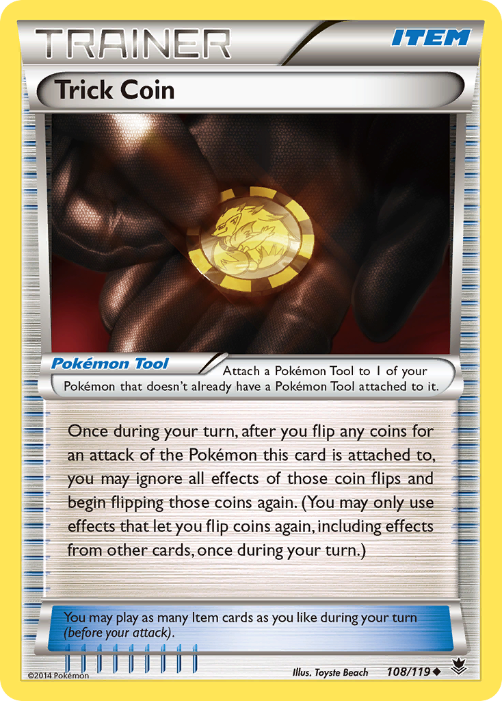 Trick Coin – Phantom Forces 108/119 Pokémon card