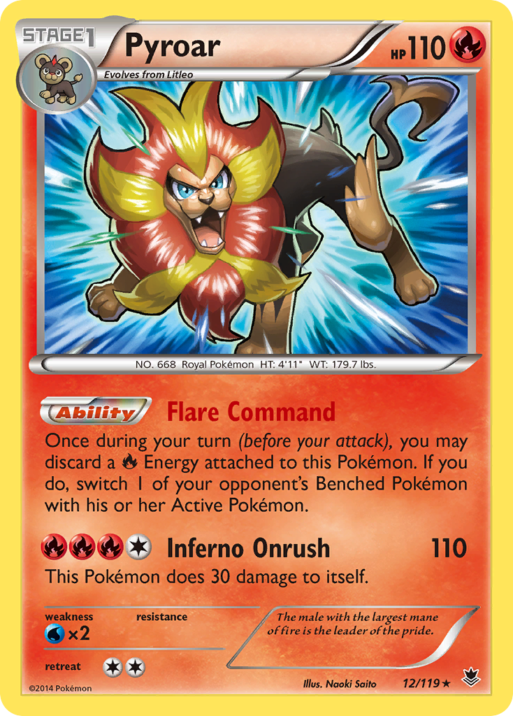 Pyroar – Phantom Forces 12/119 Pokémon card