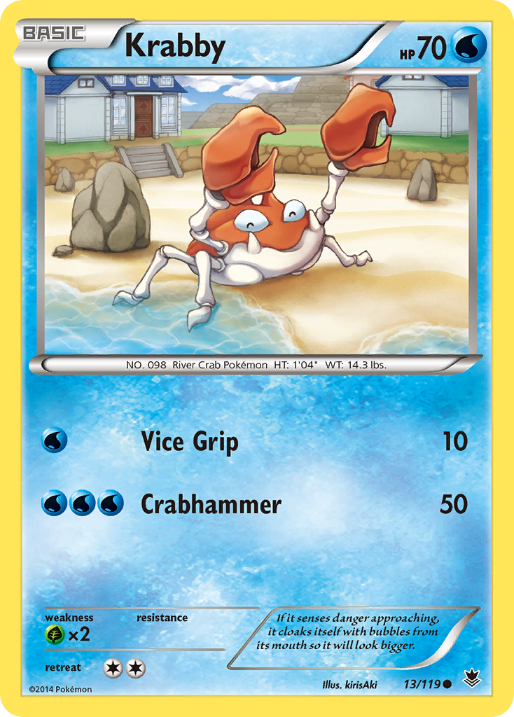Krabby – Phantom Forces 13/119 Pokémon card