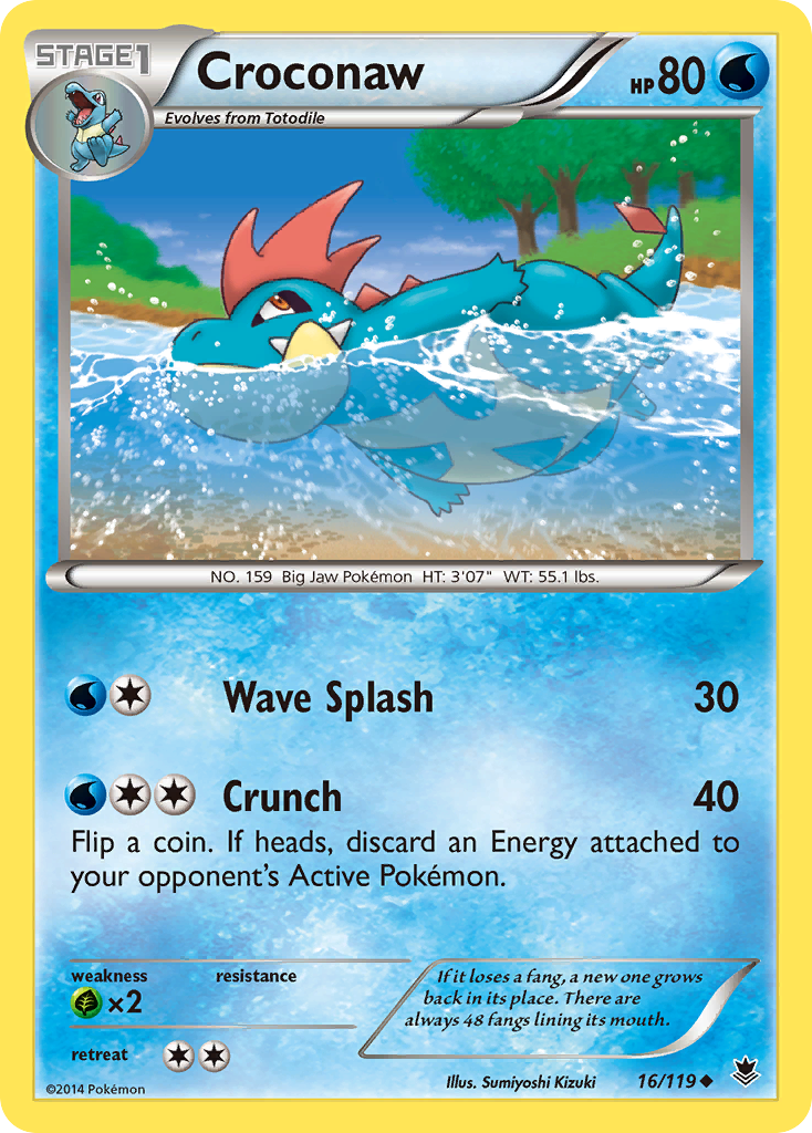 Croconaw – Phantom Forces 16/119 Pokémon card