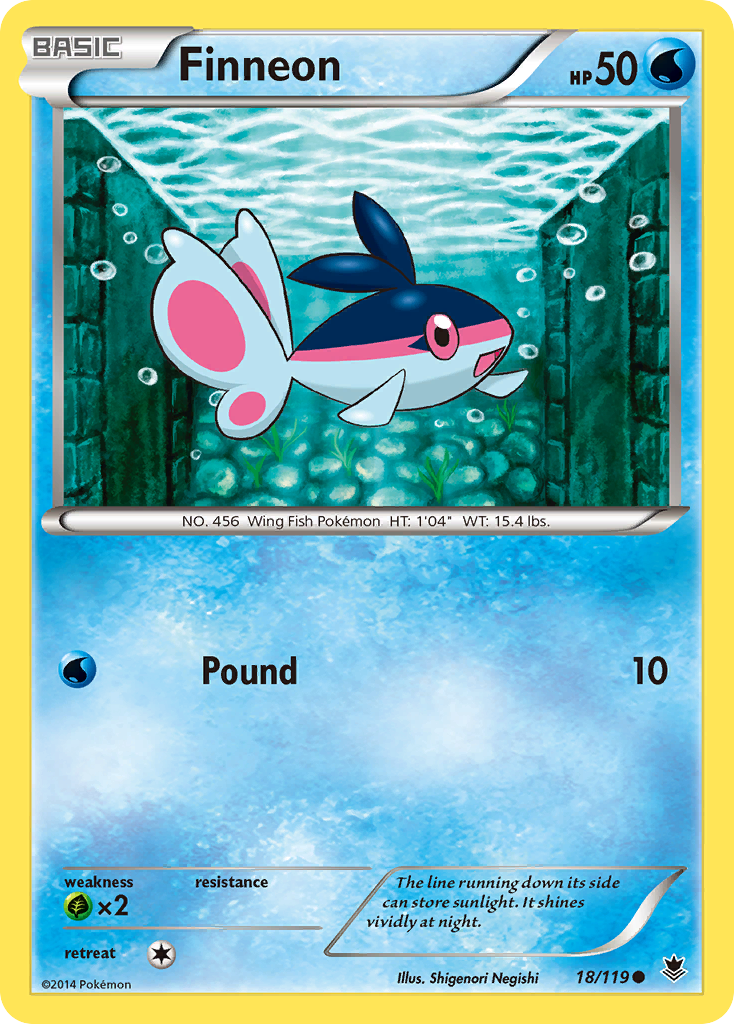 Finneon – Phantom Forces 18/119 Pokémon card
