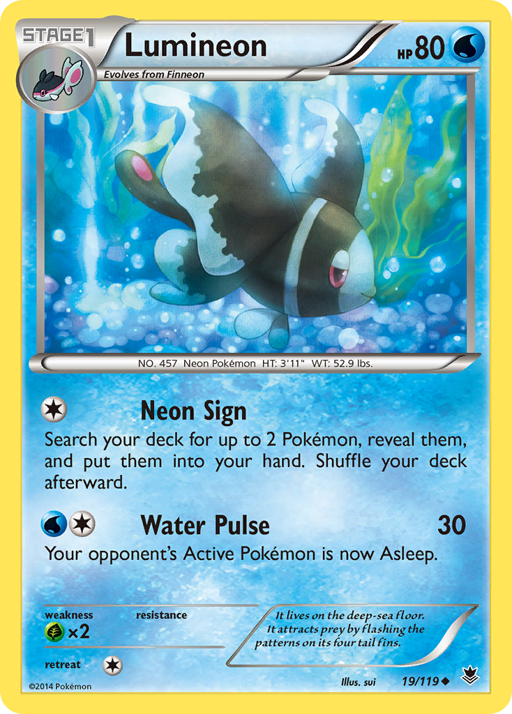 Lumineon – Phantom Forces 19/119 Pokémon card