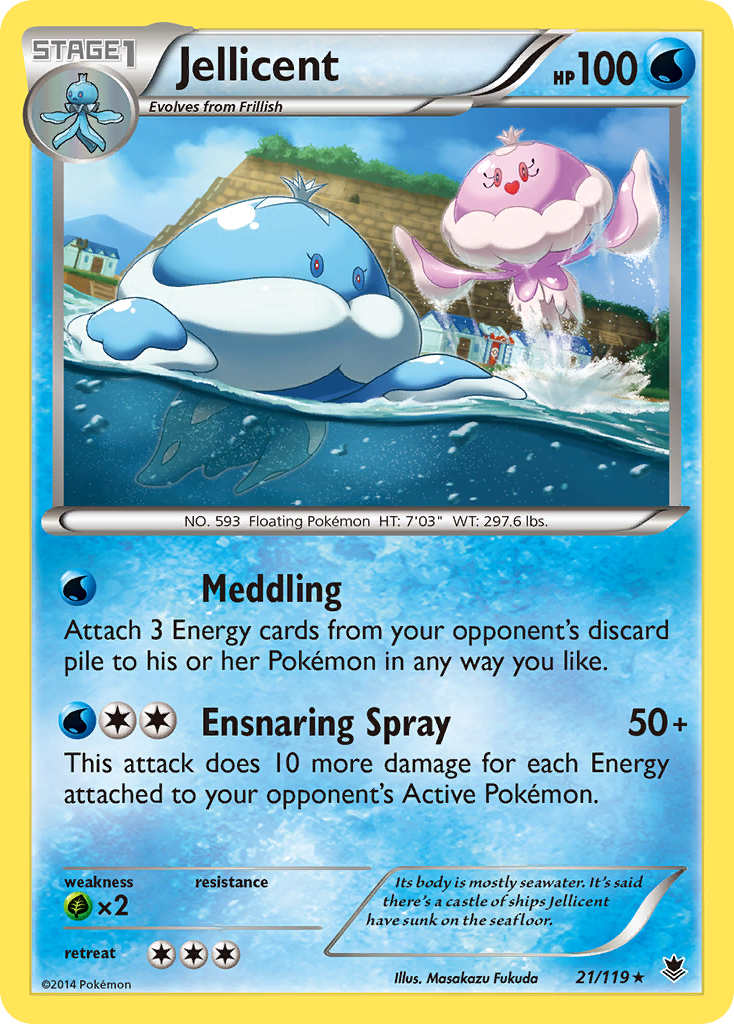 Jellicent – Phantom Forces 21/119 Pokémon card