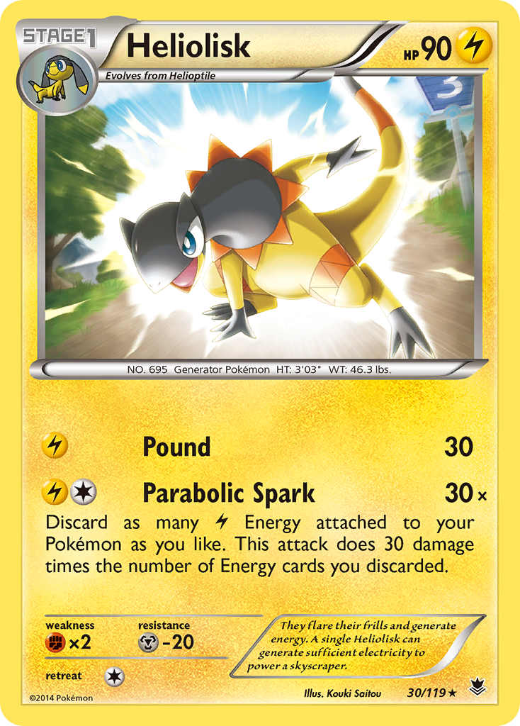 Heliolisk – Phantom Forces 30/119 Pokémon card