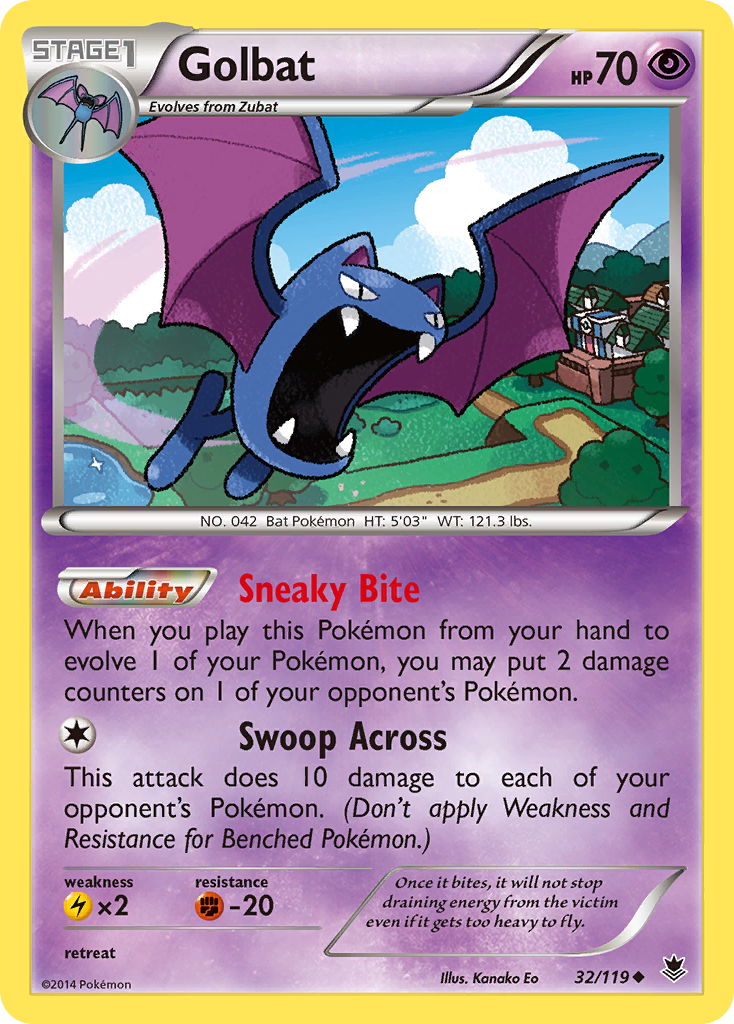 Golbat – Phantom Forces 32/119 Pokémon card