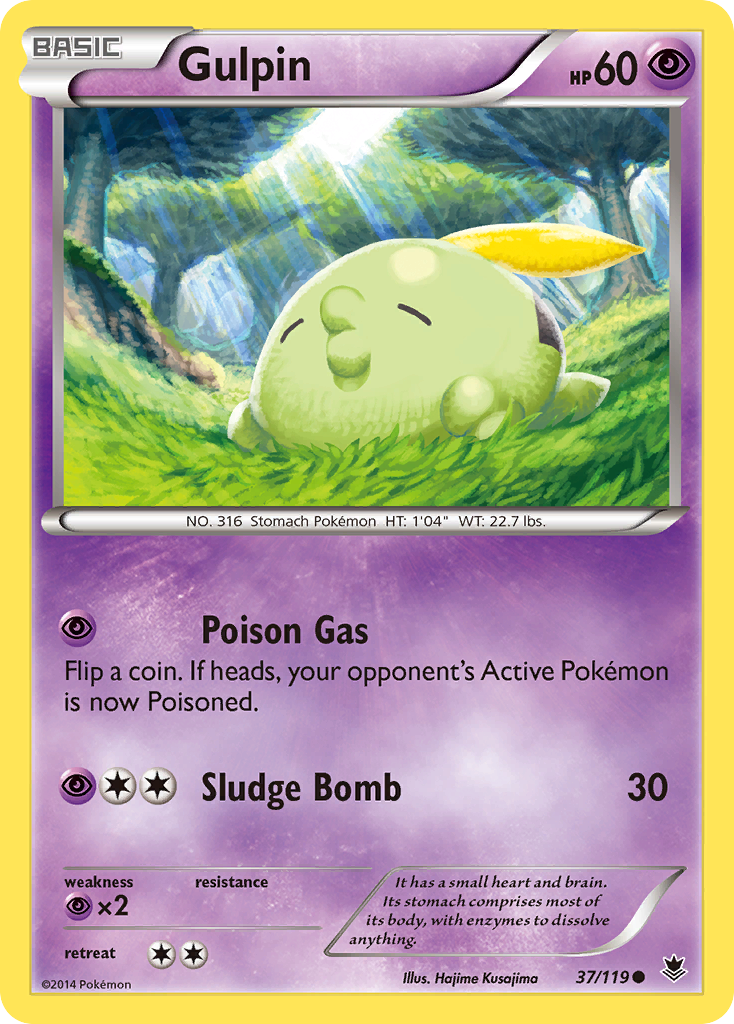 Gulpin – Phantom Forces 37/119 Pokémon card