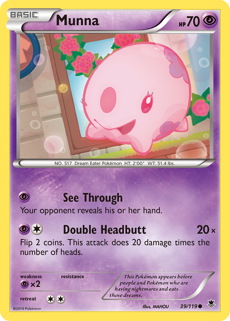 Munna – Phantom Forces 39/119 Pokémon card
