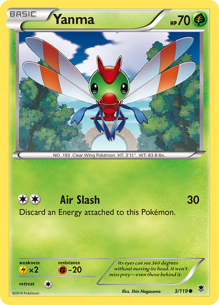 Yanma – Phantom Forces 3/119 Pokémon card