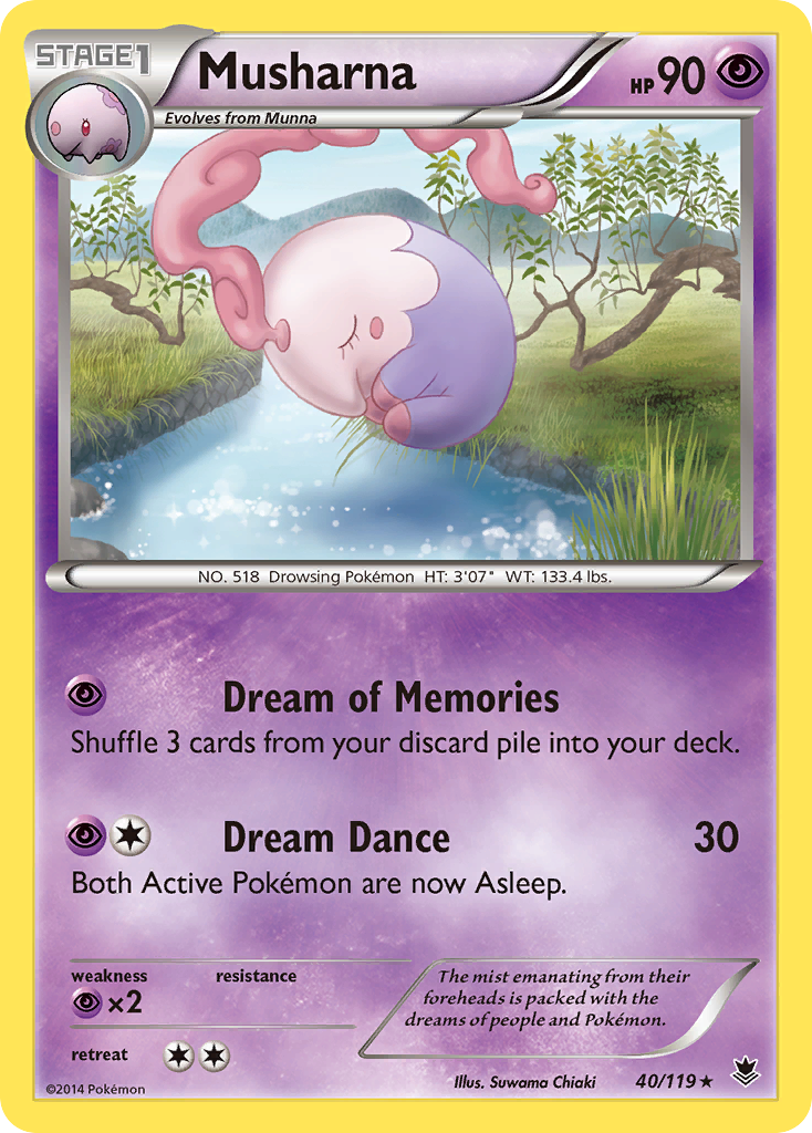 Musharna – Phantom Forces 40/119 Pokémon card