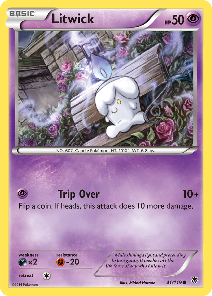 Litwick – Phantom Forces 41/119 Pokémon card