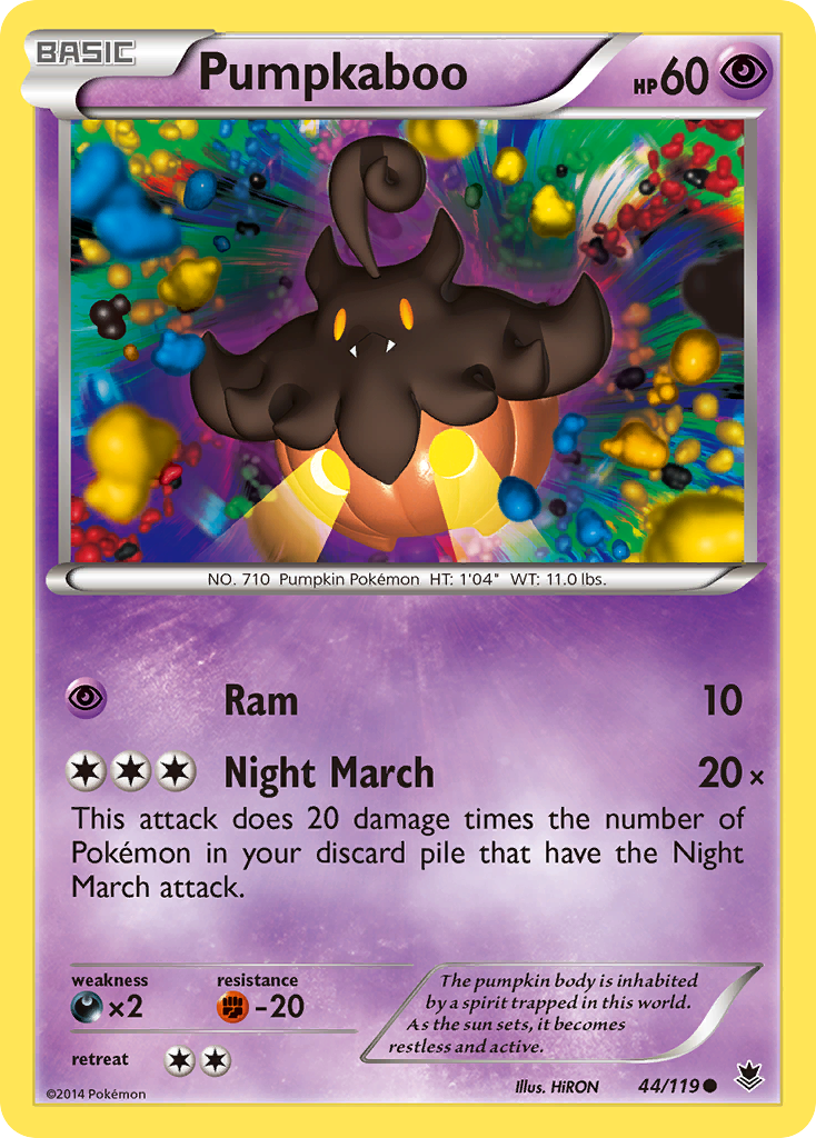 Pumpkaboo – Phantom Forces 44/119 Pokémon card