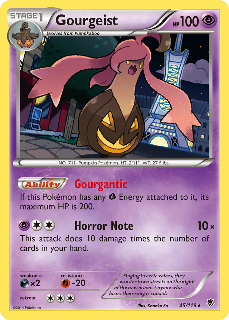 Gourgeist – Phantom Forces 45/119 Pokémon card