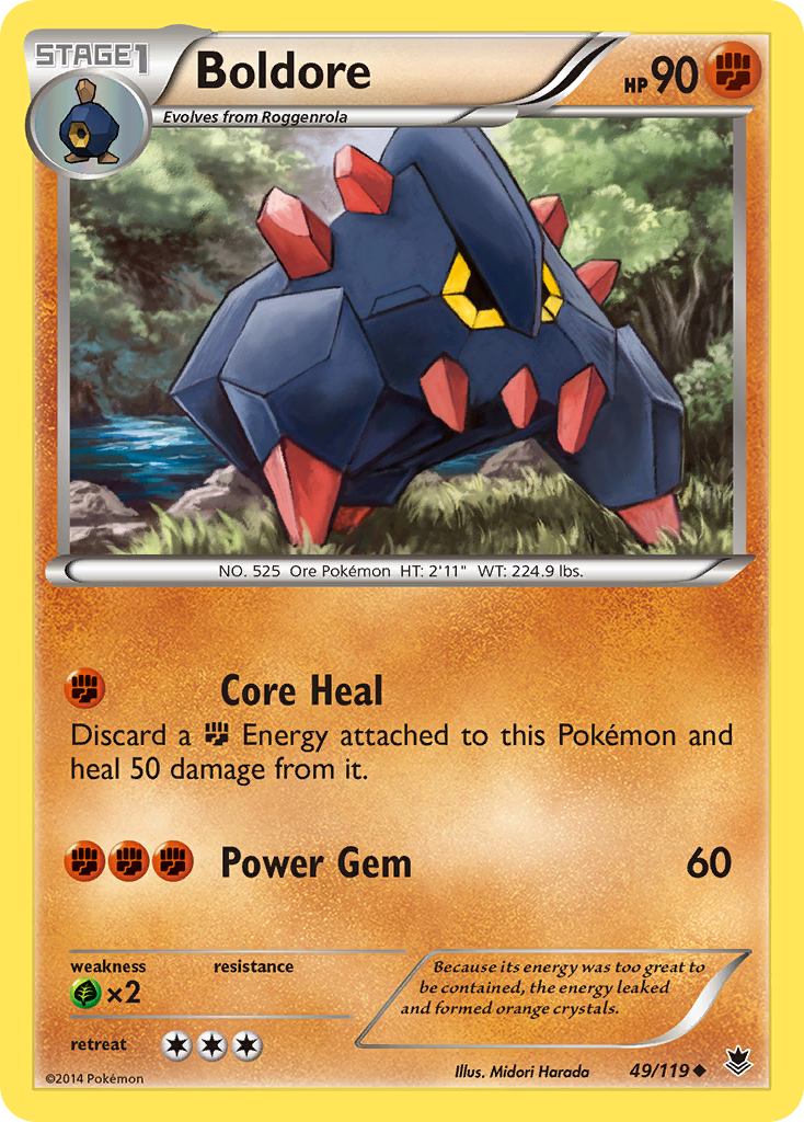 Boldore – Phantom Forces 49/119 Pokémon card