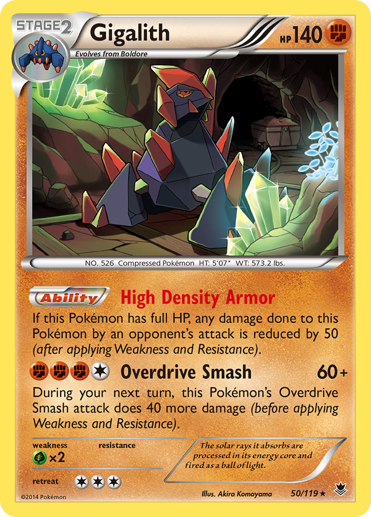 Gigalith – Phantom Forces 50/119 Pokémon card