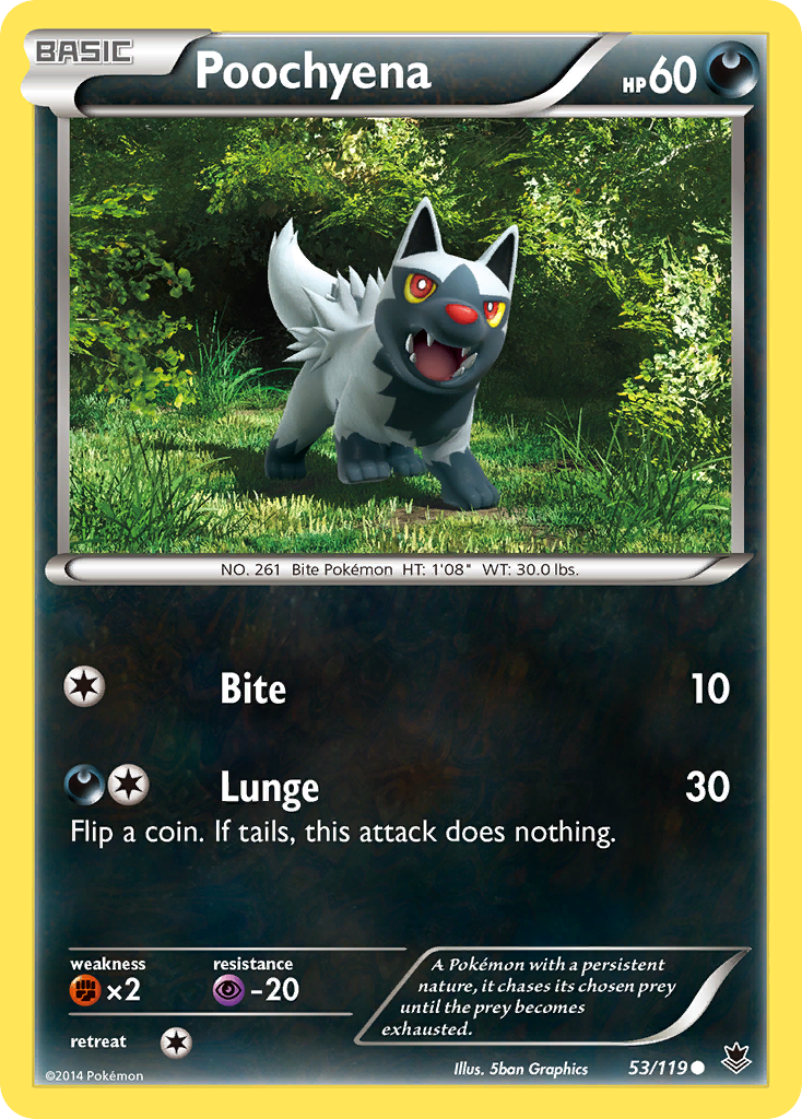 Poochyena – Phantom Forces 53/119 Pokémon card