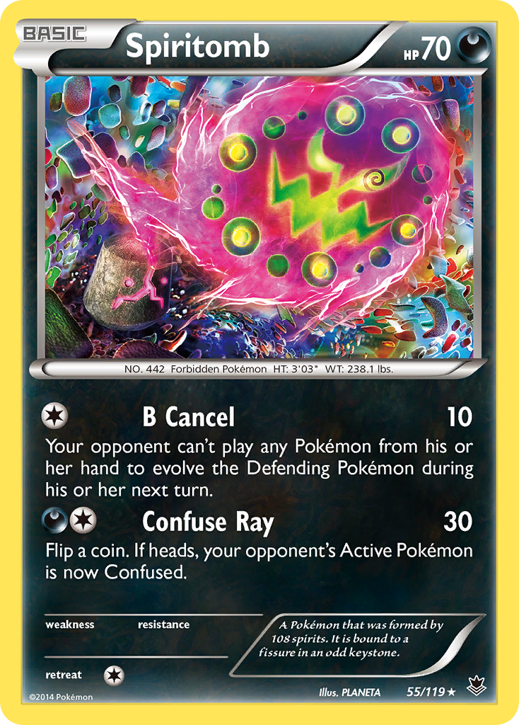 Spiritomb – Phantom Forces 55/119 Pokémon card