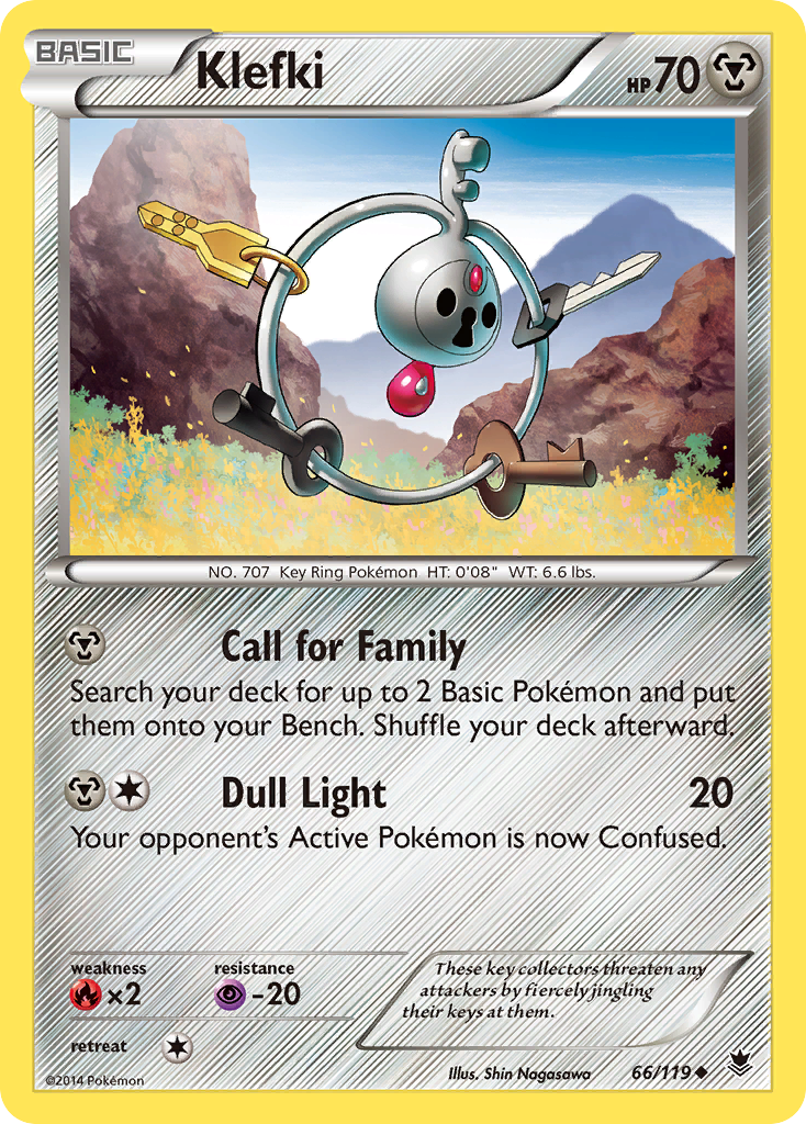 Klefki – Phantom Forces 66/119 Pokémon card