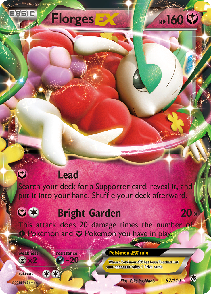 Florges-EX – Phantom Forces 67/119 Pokémon card