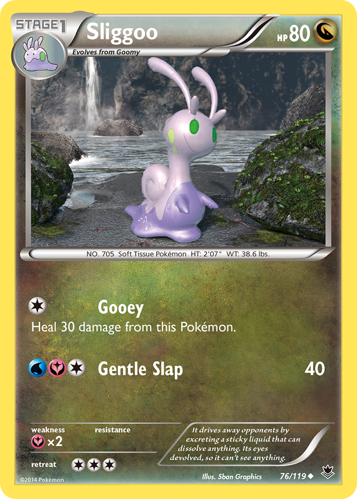 Sliggoo – Phantom Forces 76/119 Pokémon card