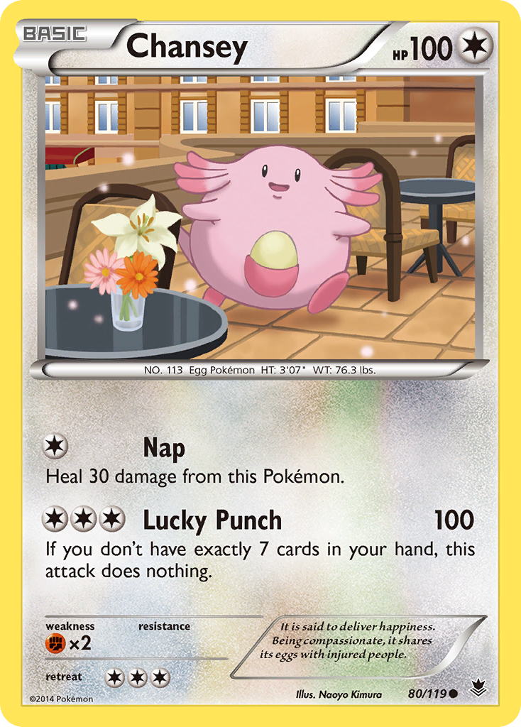 Chansey – Phantom Forces 80/119 Pokémon card