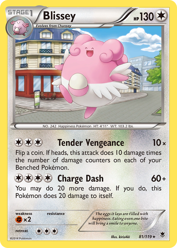 Blissey – Phantom Forces 81/119 Pokémon card