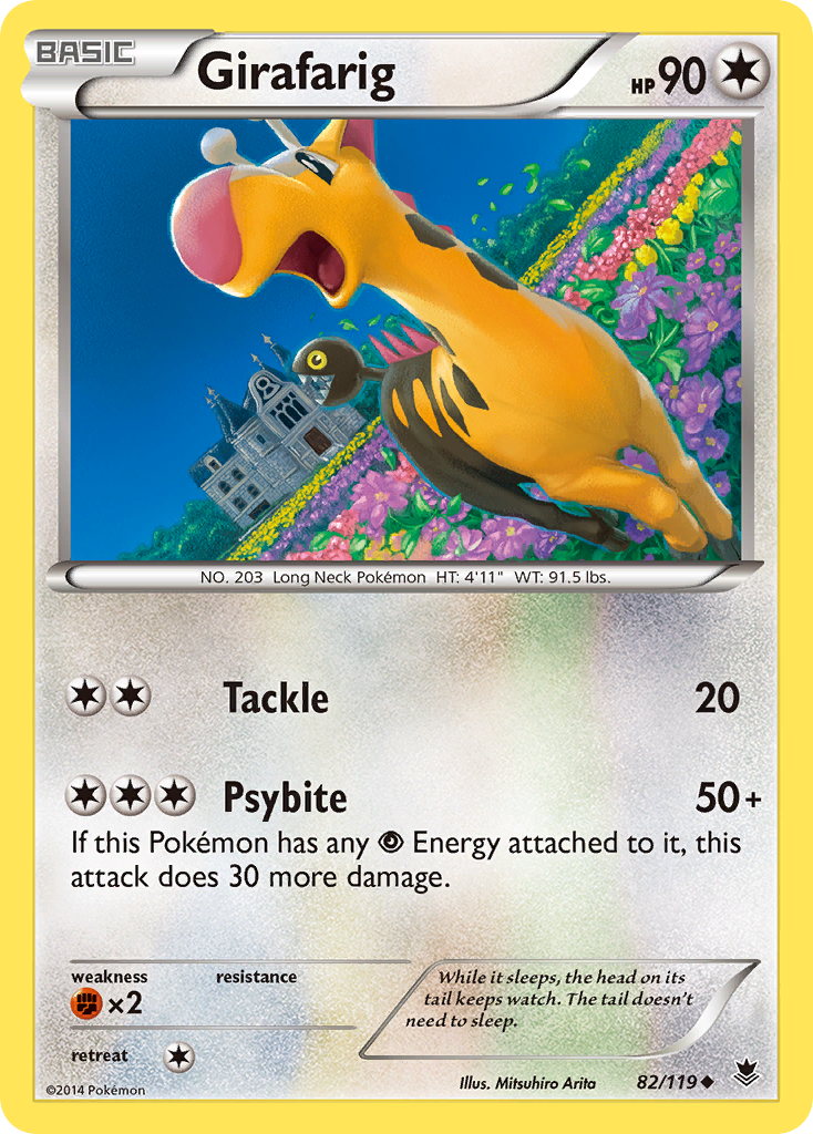 Girafarig – Phantom Forces 82/119 Pokémon card