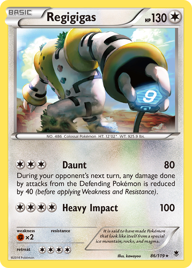 Regigigas – Phantom Forces 86/119 Pokémon card