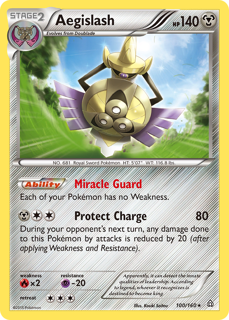 Aegislash – Primal Clash 100/160 Pokémon card