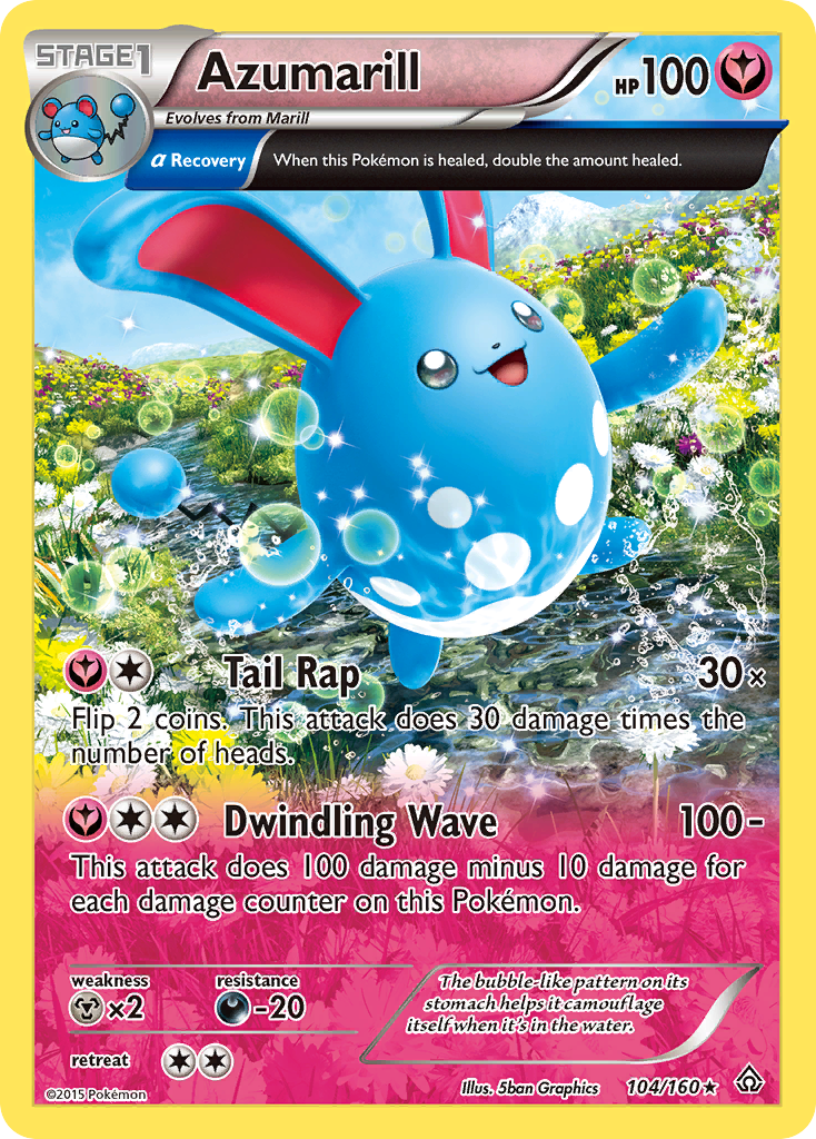 Azumarill – Primal Clash 104/160 Pokémon card