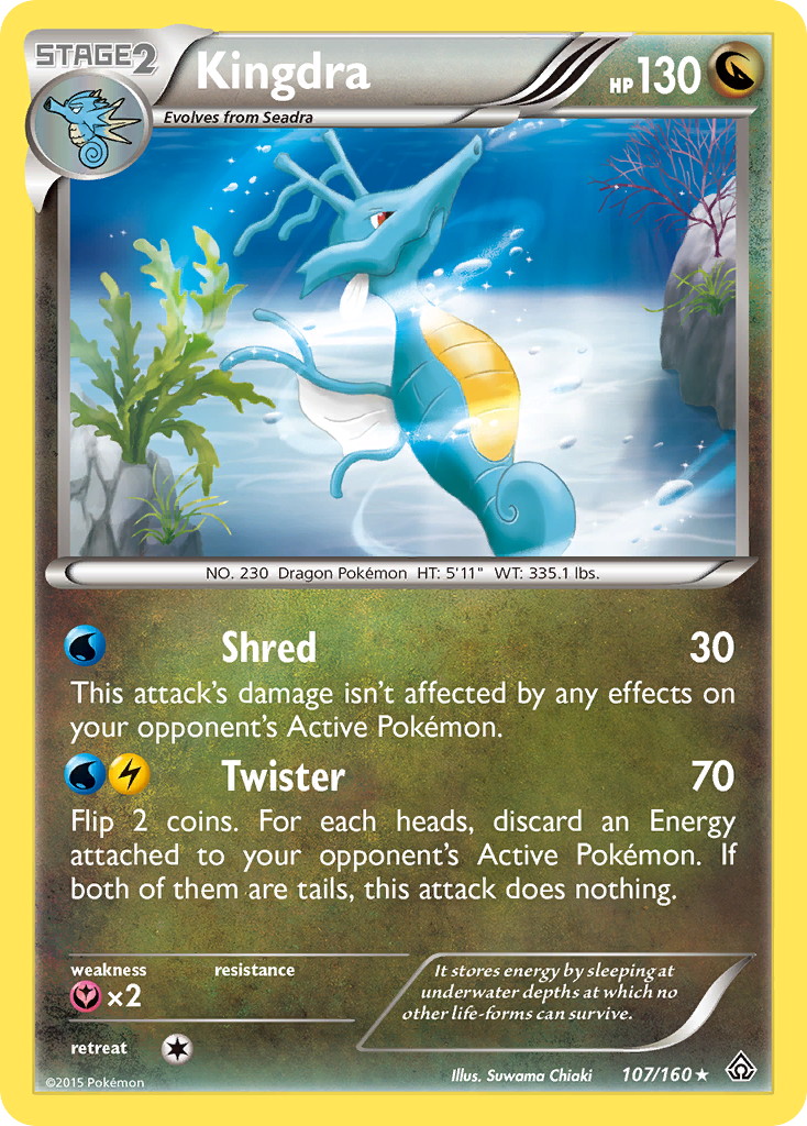 Kingdra – Primal Clash 107/160 Pokémon card