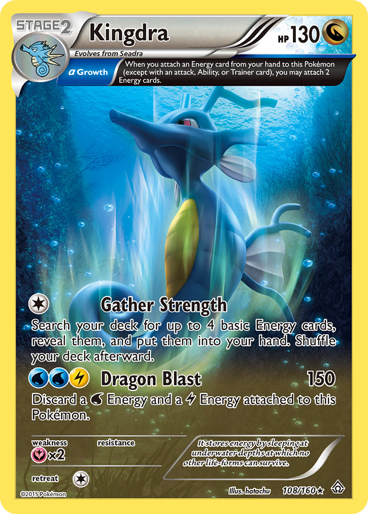 Kingdra – Primal Clash 108/160 Pokémon card