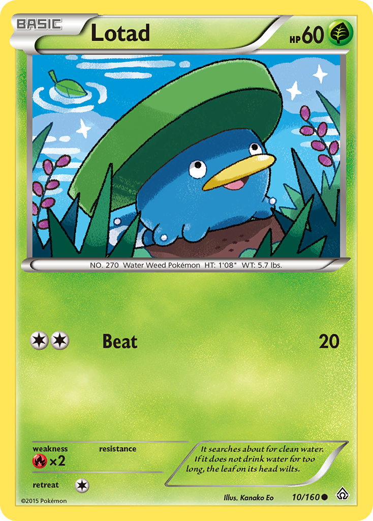 Lotad – Primal Clash 10/160 Pokémon card