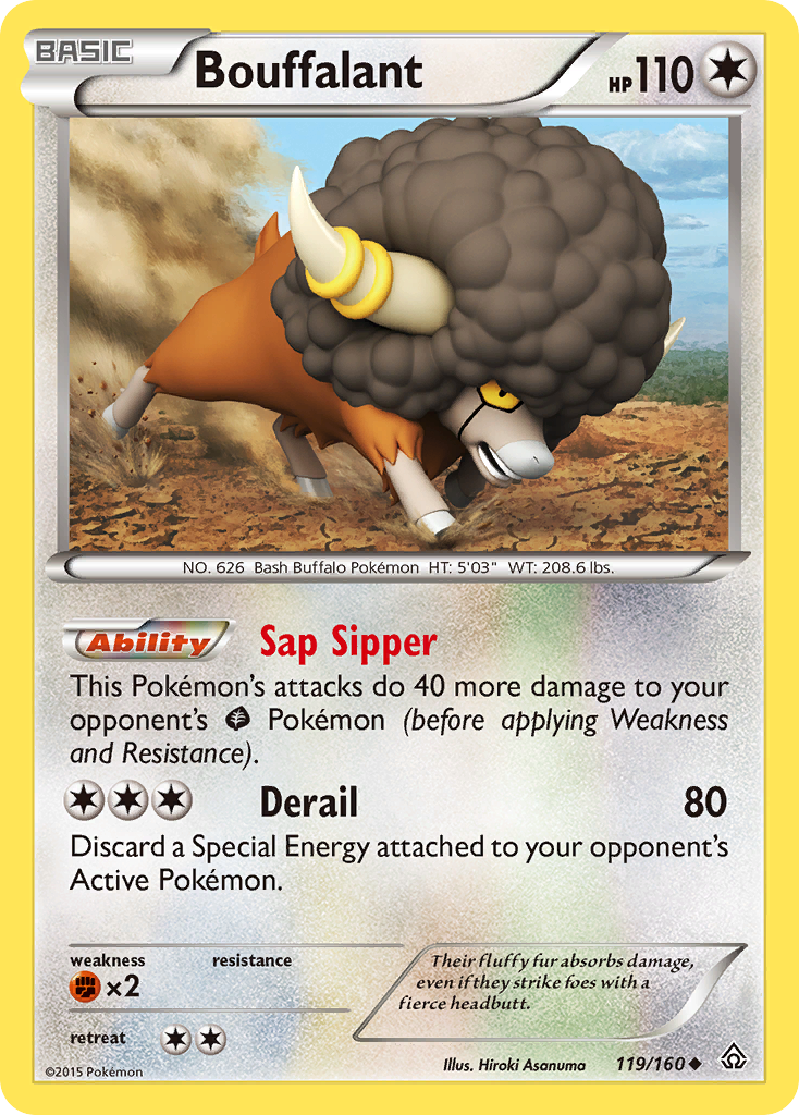 Bouffalant – Primal Clash 119/160 Pokémon card