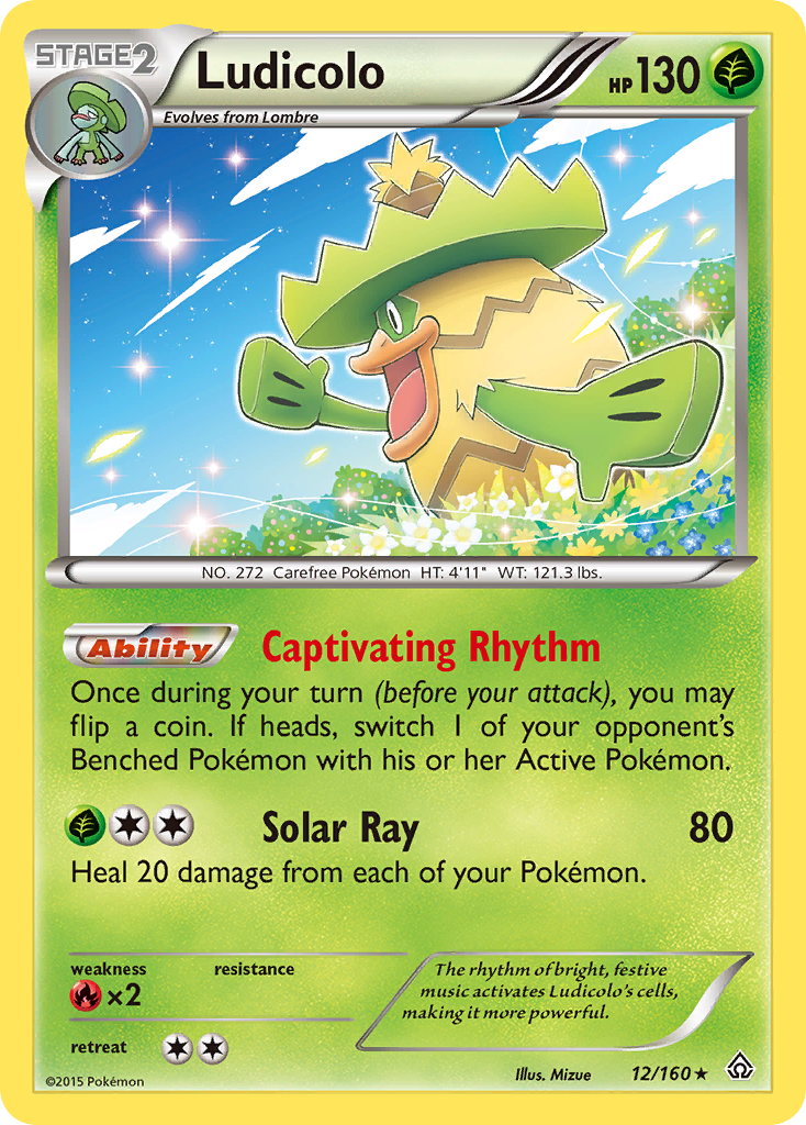 Ludicolo – Primal Clash 12/160 Pokémon card