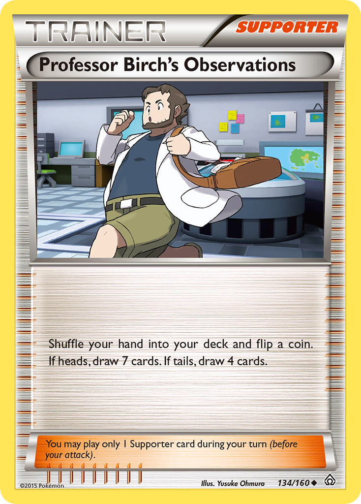 Professor Birch's Observations – Primal Clash 134/160 Pokémon card