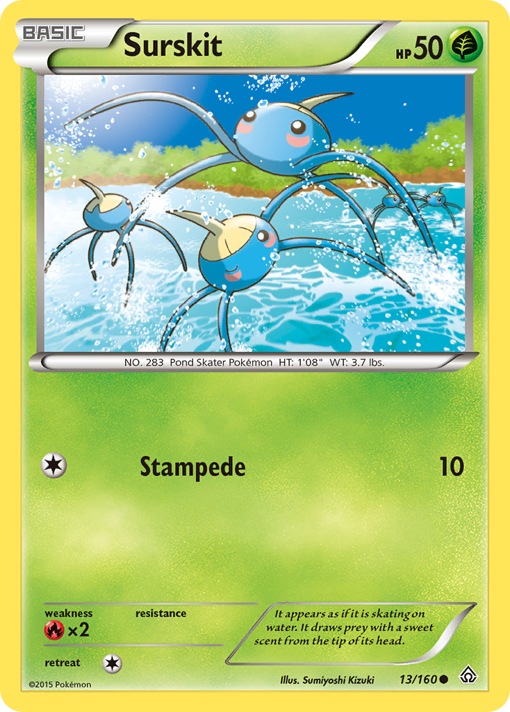 Surskit – Primal Clash 13/160 Pokémon card