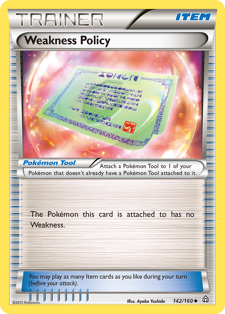 Weakness Policy – Primal Clash 142/160 Pokémon card