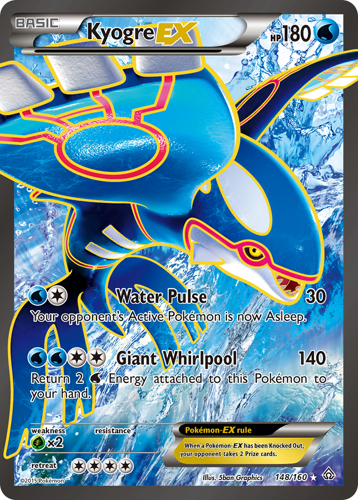 Kyogre-EX – Primal Clash 148/160 Pokémon card