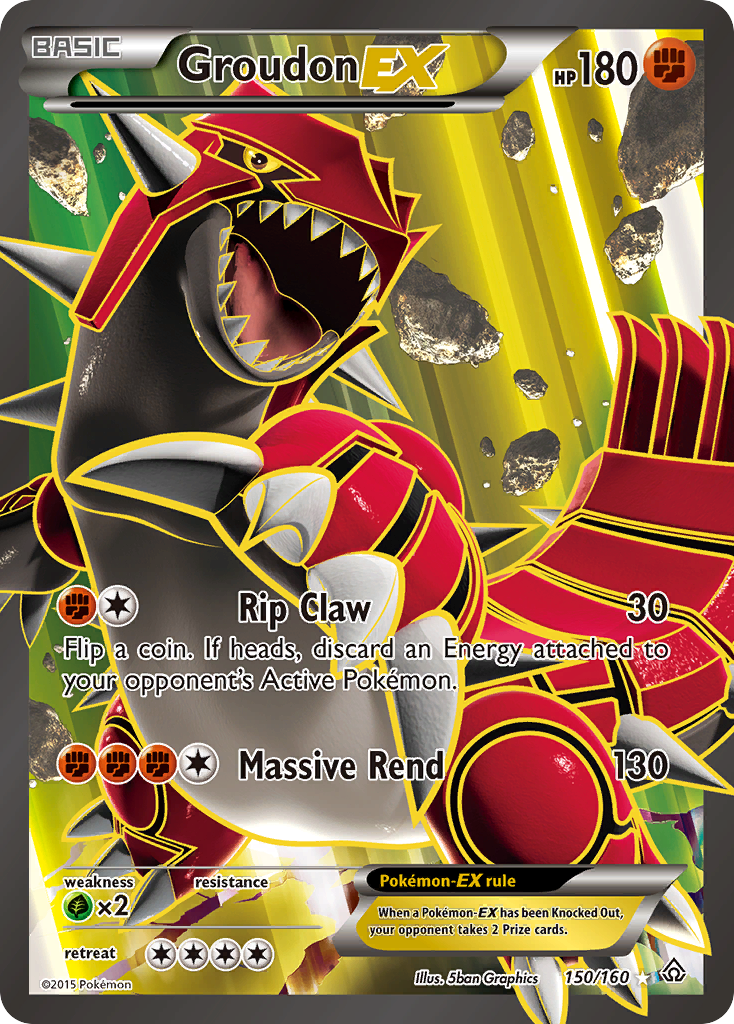 Groudon-EX – Primal Clash 150/160 Pokémon card