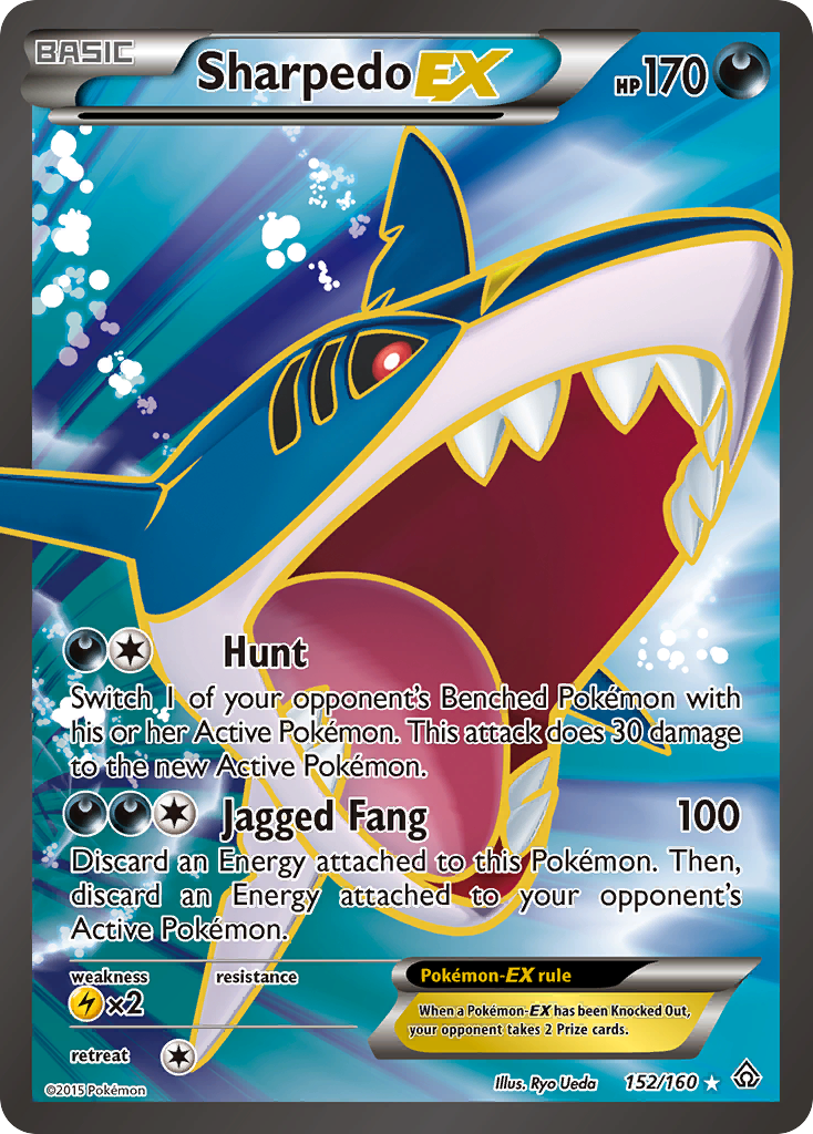 Sharpedo-EX – Primal Clash 152/160 Pokémon card