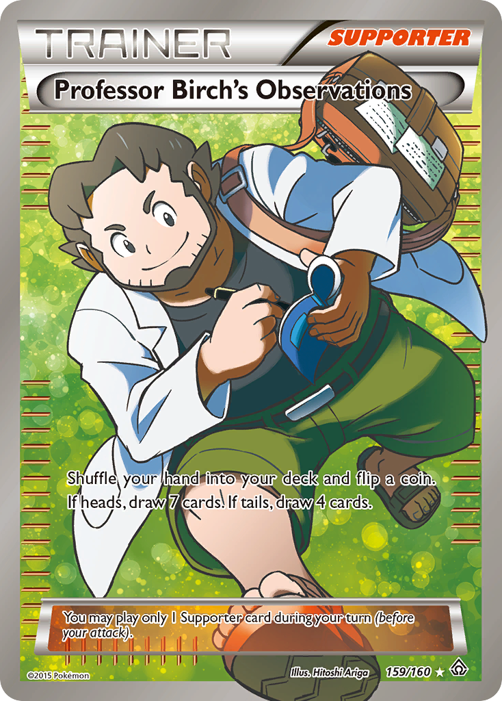 Professor Birch's Observations – Primal Clash 159/160 Pokémon card